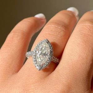 Gorgeous Custom 5 Ct Marquise
Moissanite Engagement Ring!!